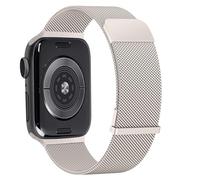 Metal Strap for Apple Watch Straps 49mm 45mm 44mm 46mm 42mm for Women Men, Stainless Steel Replacement Band with Enhanced Magnet for iWatch Series 10 9 8 7 SE 6 5 4 3 2 1 Ultra Starlight