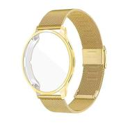 Metal Strap for Garmin Venu 2 plus 2S mm Watch Band Compatible with Garmin Venu 2plus Screen Protector Case TPU Soft Cover Bumper (gold_venu2 45mm)