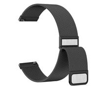 Metal Strap for Huawei Watch GT 4 46mm/GT3/3 Pro 46mm/Watch 4 Pro/GT2Pro/GT2e, Stainless Steel Replacement Band with Enhanced Magnet (Black)