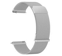 Metal Strap for Samsung Galaxy Watch 3 45mm/Galaxy Watch 46mm/Huawei GT 2 46mm, 22mm Metal Replacement Strap with Enhanced Magnet for Samsung Gear S3 Frontier for Men Women Silver