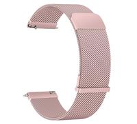 Metal Strap for Samsung Galaxy Watch 3 45mm/Galaxy Watch 46mm/Huawei GT 2 46mm, 22mm Metal Replacement Strap with Enhanced Magnet for Samsung Gear S3 Frontier for Men Women Rose pink