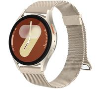 Metal Strap for Samsung Galaxy Watch 7 / 6 40mm 44mm / 6 Classic 43mm 47mm, Stainless Steel Replacement Band With Enhanced Magnet (Champagne)