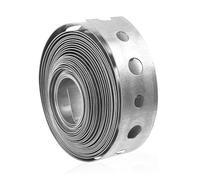 Metal Strapping with Perforated Holes. Galvanized Steel Band Total length3m, Metal Strips for Pipe Support Hanging & Fence Brackets Fixing Professional Grade Banding Ties for Construction DIYProjects