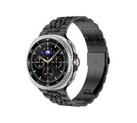 Metal Straps Fit For Samsung Galaxy Watch 8/8 Classic 40mm 44mm 46mm Stainless Steel Wrist Link Bracelet(Black,For Galaxy Watch 8 44mm)