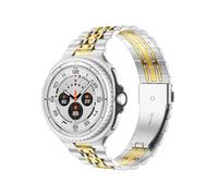 Metal Straps Fit For Samsung Galaxy Watch 8/8 Classic 40mm 44mm 46mm Stainless Steel Wrist Link Bracelet(Silver gold,For Galaxy Watch 8 40mm)
