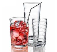 Metal Straw and Cleaner - Stainless Steel - 6 Re-useable Straws & 2 Cleaning Brushes