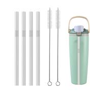 Metal Straw Replacement Compatible With Owala FreeSip Sway 30oz Water Bottle，Reusable Stainless Steel Straws Fit for Owala Water Bottles