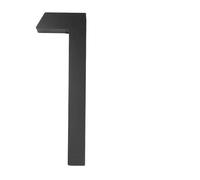 Metal street number, 1PCS Floating House Number,Modern Letters Door Alphabet,Home Outdoor Black 3D Numbers Address Door Number Plaques For Wall Front Door Numbers(1)