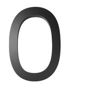 Metal street number, 1PCS Floating House Number,Modern Letters Door Alphabet,Home Outdoor Black 3D Numbers Address Door Number Plaques For Wall Front Door Numbers(0)