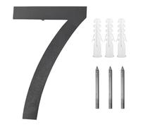 Metal Street Number， 20-25 CM Stainless Steel Digital Door Alphabet Exterior House Number Inches Numbers Address Plaque Signs Front Door Numbers(8 Inches (20 cm) Number 7)