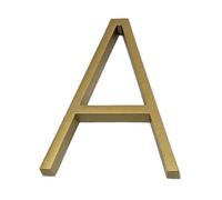 Metal street number， 5 In Golden Floating Modern House Number Gold Door Home For House Digital Outdoor Sign Plates 5 In. #0-9 Front Door Numbers(A)