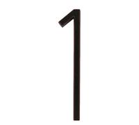 Metal street number, 5 Inch Floating House Number Metal Big Modern House For Outside, Door Home Outdoor 127mm Zinc Alloy Black Numbers Address Plaque Sign(1)
