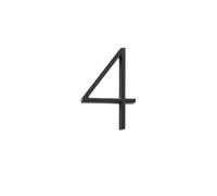 Metal street number， 5 Inchs 125mm Address Big Modern Gold Black Silver Floating Signage Outdoor Digits Mailbox Sign Front Door Numbers(Z1254)