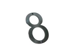Metal street number, 50mm Stainless Steel With Screws Metal Digital Label Doorplate Door Plaque Number Signs For Mailbox Street Numbers Front Door Numbers(Number 8)
