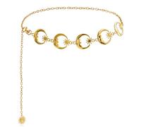 Metal Sunflower Waist Chain Belt Bikini Sun Moon Flower Waist Chains Jewelry Summer Beach Waist Belly Chain Adjustable Body Link Belt for Women, L, Metal, No Gemstone