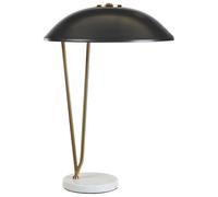 Beliani Table Lamp Danto Metal Black, Black