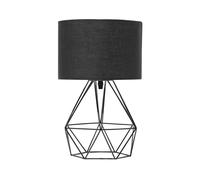 Beliani Modern Table Lamp Maroni Metal Black