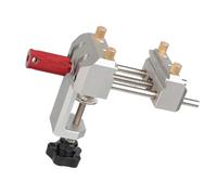 Metal Table Vise for Part Holding, Clamp on Work Table Tool with Turning Handle, Paired Guide Tracks, and Compact Setup for Detail Fitting Tasks Part Holder Metal Tool