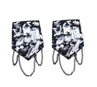 Metal Tassel Shoulder Epaulets Vintage Chain Sewing Decoration Handmade Brooch Shoulder Epaulets Clothes Decoration Shoulder Epaulets Women Fringe