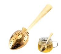 Metal Tea Strainer - Loose Tea Click Spoon, Diffuser with Long Handle, Stainless Steel Mesh, Easy To Use Design | Tea Interval Steeper Accessory, Ideal For Home Traveling The