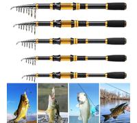 Metal telescopic fishing rod for sea fishing, adjustable from 1 8m to 3 0m with heat dissipation features and firm reinforcement for smooth line operation (1.8m)