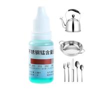 Metal Testing Liquid - 12ml Fast Reaction Solution, surfaces Integrity Diagnostic Fluid, Rust Resistance Check Reagent, Tableware Quality Control Agent For Household Kitchen Cookware Factory