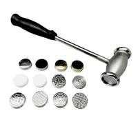Metal Texturing Hammer with 12 Interchangeable Pattern Faces for Jewellery Design
