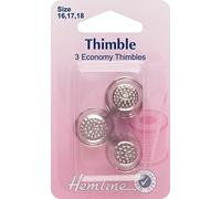 Metal Thimbles 3 Assorted Sizes