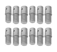 Metal Threaded Tips Maintains Optimal Cleaning Angle 12pcs Straight Design with Versatile Compatibility Replacement for Broom Handle Adapter and Extension Poles for Household