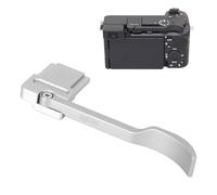 Metal Thumb Up Rest Hand Grip for A6700 Camera, Hot Shoe Thumb Up Rest Hand Grip, Aluminum Alloy Ergonomic Design, 90 Degree Rotation for A6700 Camera (Silver)