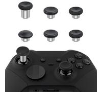 Metal Thumbsticks Replacement for Elite series 2, 6 In 1 Metal Custom Button Set fit for, xbox elite controller 2, Xbox One Elite series 2 Controller - Black