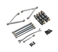 Metal Tie Rod Shock Absorber Kit Compatible With FMS 1 24 FCX24M Camel Cup D110 First Generation Discovery RC(Light Grey)