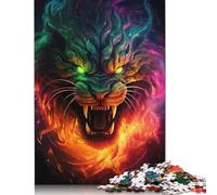 Metal Tiger Cosmic Inferno Puzzle Difficult Challenge 100 Percent Recycled Cardboard Jigsaw Puzzle for Women Men 1000pcs (26x38cm)