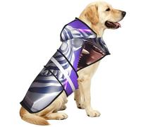 Metal Tiger Head Waterproof Dog Raincoat And Rain Jacket For Small Medium Large Dogs With Reflective Stripes And Adjustable Belly Strap
