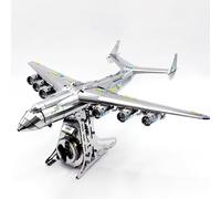 METAL-TIME AN-225 Mriya Crystal Edition, Swarovski® Crystals, Stainless Steel DIY Model Kit, 106 Crystals