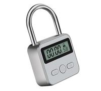 Metal Time Management Waterproof USB Rechargeable Temporary Timer Padlock 1 Min to 99 Hours Security Device Waterproof USB Rechargeable Temporary Timer Padlock