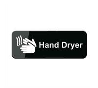 Metal Tin Plastic Sign Hand Dryer Sign Durable, Long Lasting With Double Sided Tape 4×16 Inch