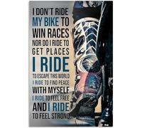 Metal Tin Retro Sign Dirtbike Riders I Ride My Bike To Poster Thanksgiving 8x12 inch