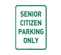 Metal Tin Retro Sign Vintage Senior Citizen Parking Only Funny Decorations For Home Bar Pub Cafe Farm Room Metal Poster 14x20cm