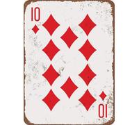 Metal Tin Sign 12 x 16 inches Retro Poker Man Cave Vintage Look Poster Plaque Wall Decoration Bar Cafe Home Decor (sign20-L-02)