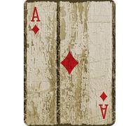 Metal Tin Sign 16 x 12inches Poker Man Cave Vintage Look Poster Plaque Wall Decoration Bar Cafe Home Decor Plaque (sign19-M-10)