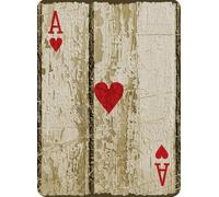 Metal Tin Sign 16 x 12inches Poker Man Cave Vintage Look Poster Plaque Wall Decoration Bar Cafe Home Decor Plaque (sign19-M-11)