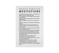 Metal Tin Sign 8 X 12 Inch - Marcus Aurelius Meditations Quote - Poster Metal Plaque, Inspirational Wall Art For Home Office Living Room Decor