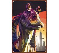 Metal Tin Sign 8x12 inche Jar-Jar Binks Movie Poster Custom Personalized Print Wall Decor