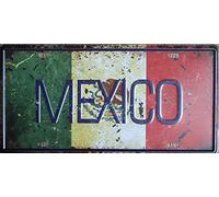 Metal tin sign 8x12 inches Mexico Vintage Retro Auto Car Vehicle License Plate