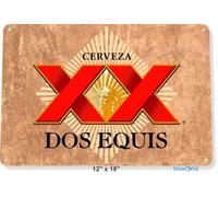 Metal tin sign 8x12 inches TIN Sign Dos Equis Beer Shop Bar Pub Metal Decor