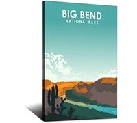 Metal Tin Sign Big Bend National Park Metal Sign Travel Vintage Art Wall Decoration Sign Home Kitchen Bar Patio Cave Funny Decoration 30x30CM