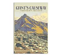 Metal Tin Sign Ciant's Causeway Northern Ireland Metal Sign Travel Vintage Art Wall Decor Sign Home Kitchen Bar Patio Cave Funny Decoration 20x30CM