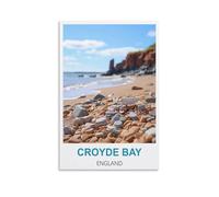 Metal Tin Sign Croyde Bay England For Home Bar Pub Kitchen Garage Restaurant Wall Deocr Plaque Signs 15x30cm