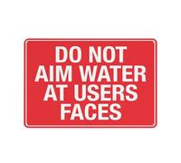 Metal Tin Sign Do Not Aim Water At Users Faces Wear-Resistant And Durable Iron Signs Not Easy To Rust Iron Poster Painting For Kitchen Pub Patio 20X30Cm